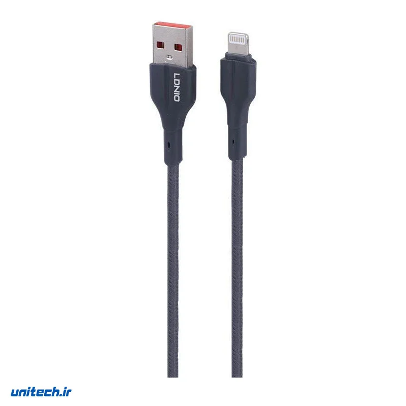 کابل لایتنینگ فست شارژ 25 وات الدینیو LS851 طول 1 متر